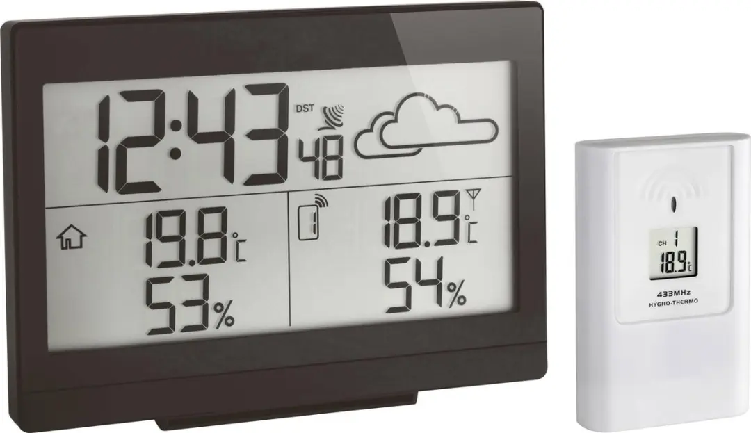 TFA Dostmann CASA 35.1135.01 Draadloos Weerstation - Zwart