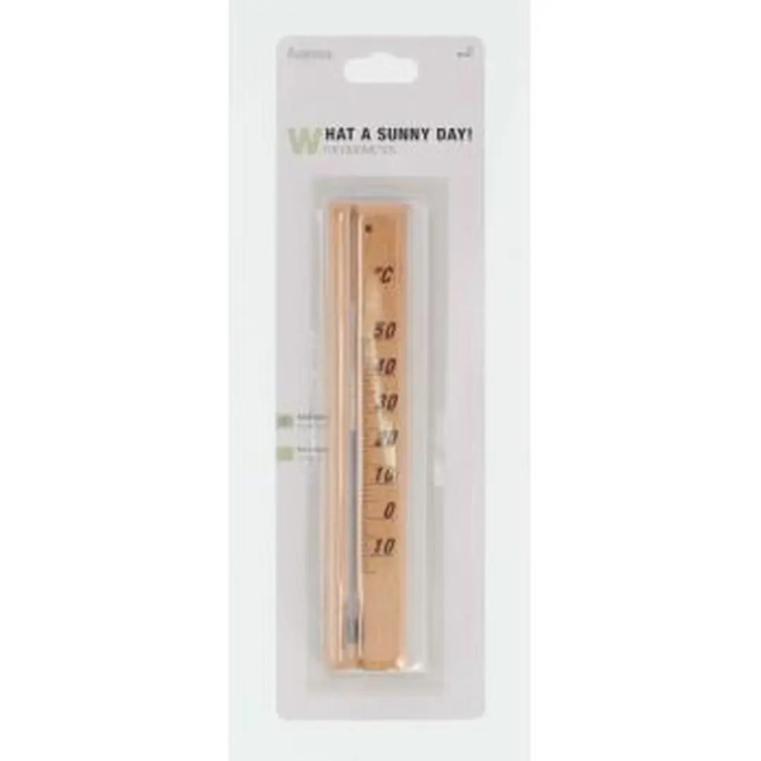 Hama Houten Thermometer 20cm - Bruin