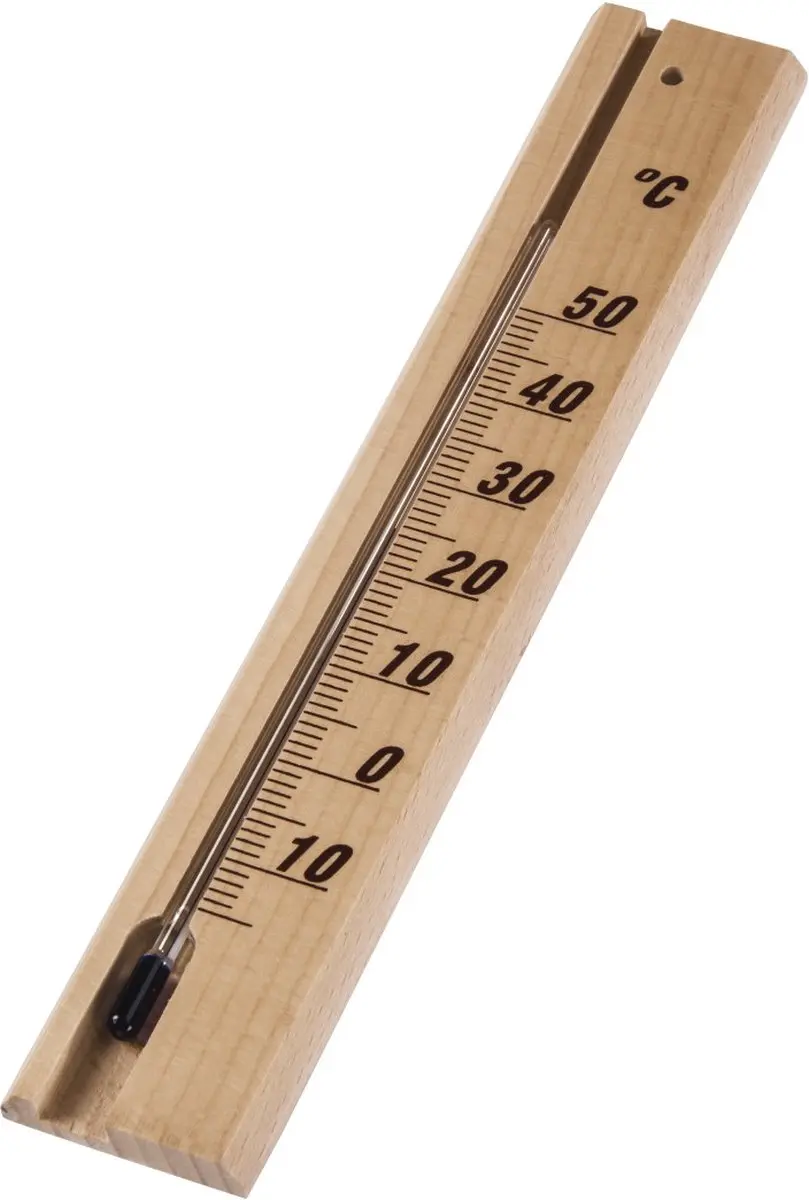 Hama Houten Thermometer 20cm - Bruin