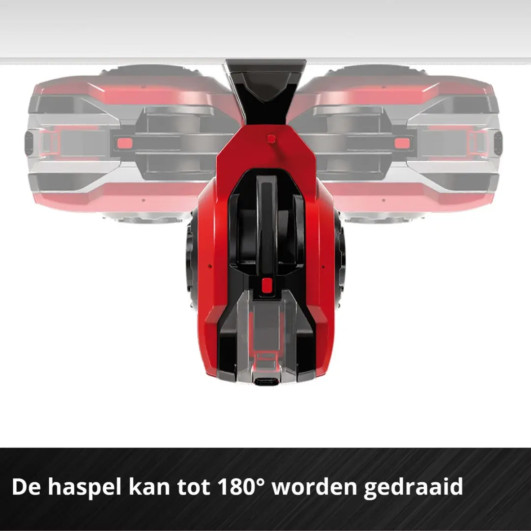 Einhell Accu Slanghaspel GE-HR 18/30 Li Solo 18V - 30m Rood/Zwart