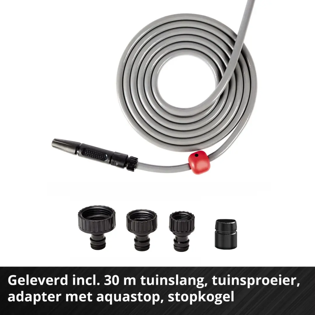 Einhell Accu Slanghaspel GE-HR 18/30 Li Solo 18V - 30m Rood/Zwart