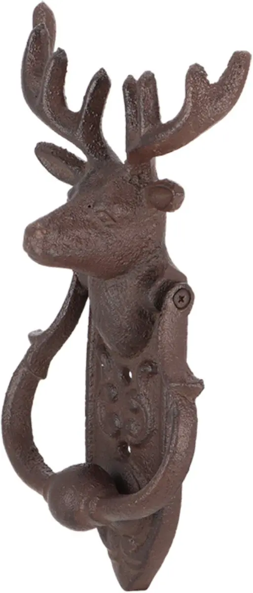 Esschert Design Deurklopper Hert - Gietijzer - 22cm