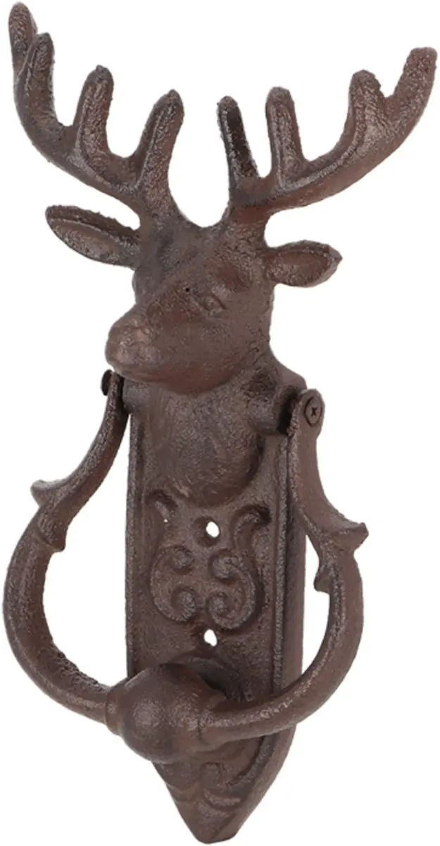 Esschert Design Deurklopper Hert - Gietijzer - 22cm