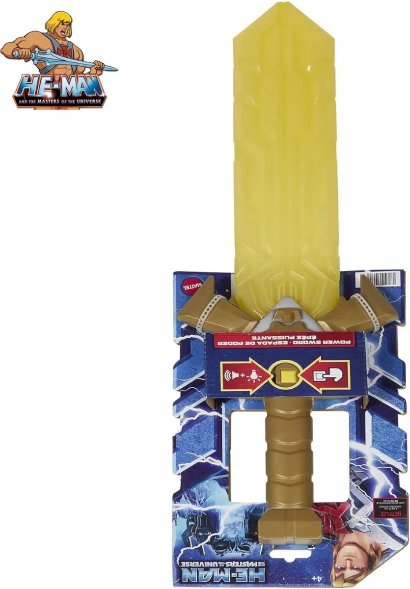 Mattel He-Man Power Zwaard HJG63 - Licht & Geluid - 3x AAA - afbeelding 6 van 6