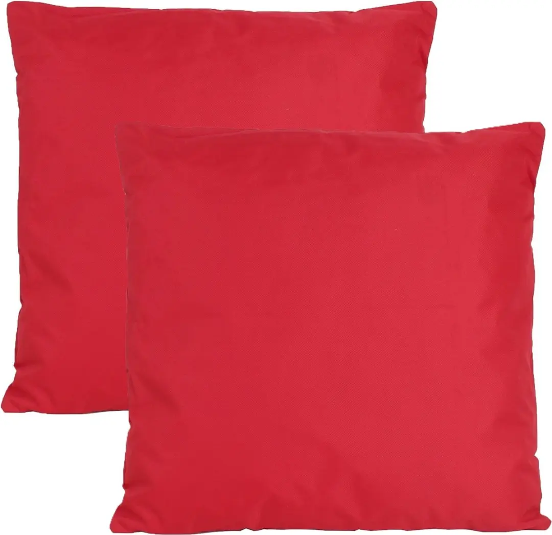 Anna's Collection Buitenkussens 2x Rood 45x45cm