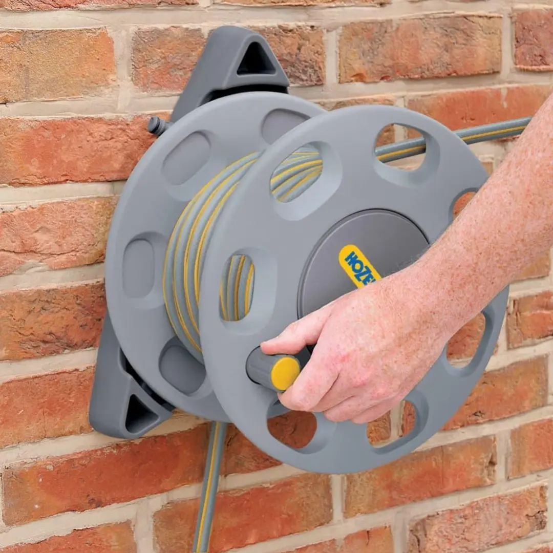 Hozelock Compact Wandslanghouder 15m - 30m Capaciteit - Grijs