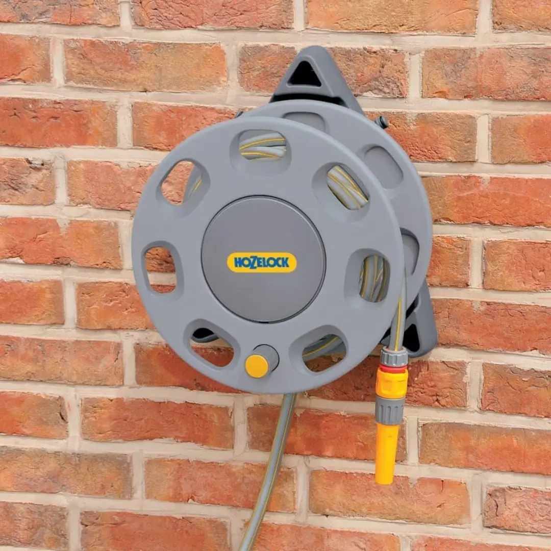 Hozelock Compact Wandslanghouder 15m - 30m Capaciteit - Grijs