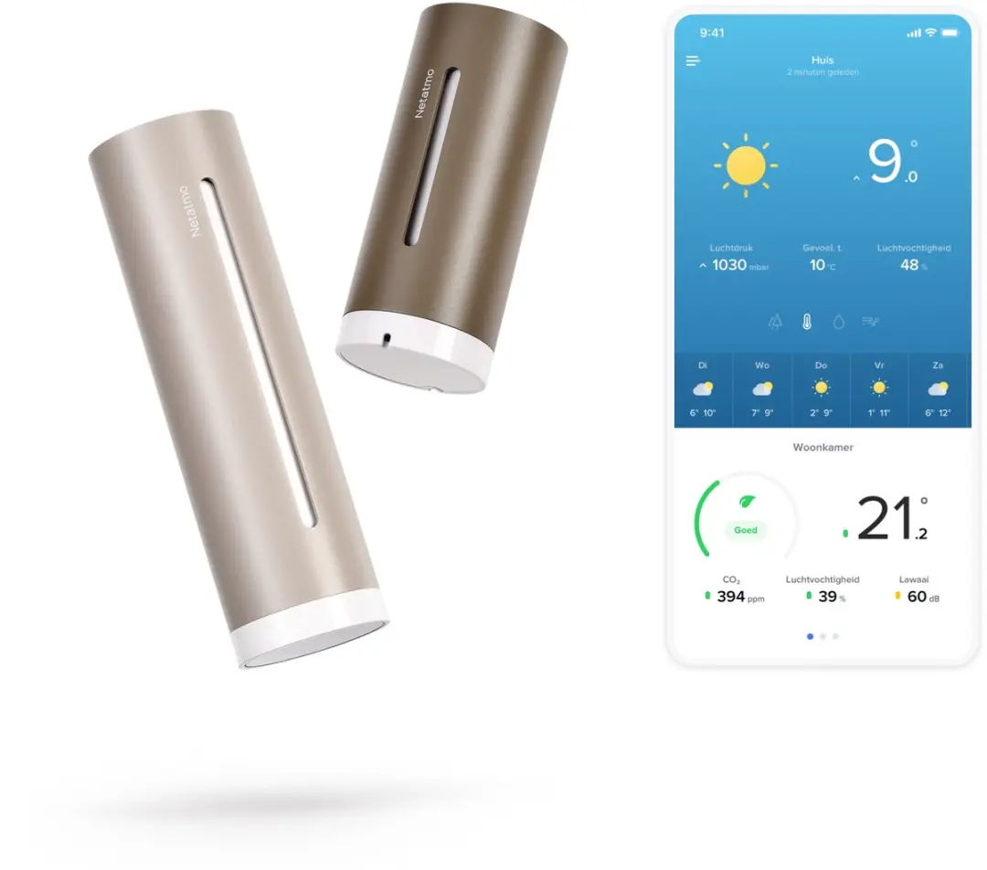Netatmo Slim Weerstation Original CO2 & Geluidsmeter