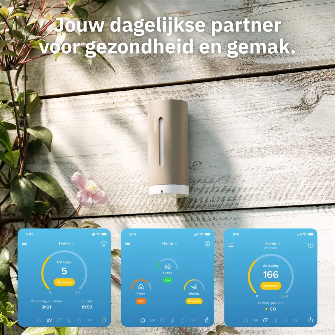 Netatmo Slim Weerstation Original CO2 & Geluidsmeter - Sand