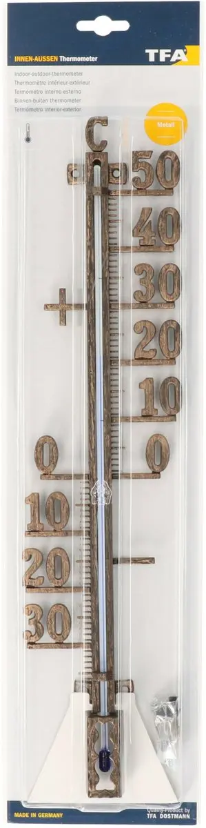 TFA Dostmann Buiten Thermometer Koper 41x10cm