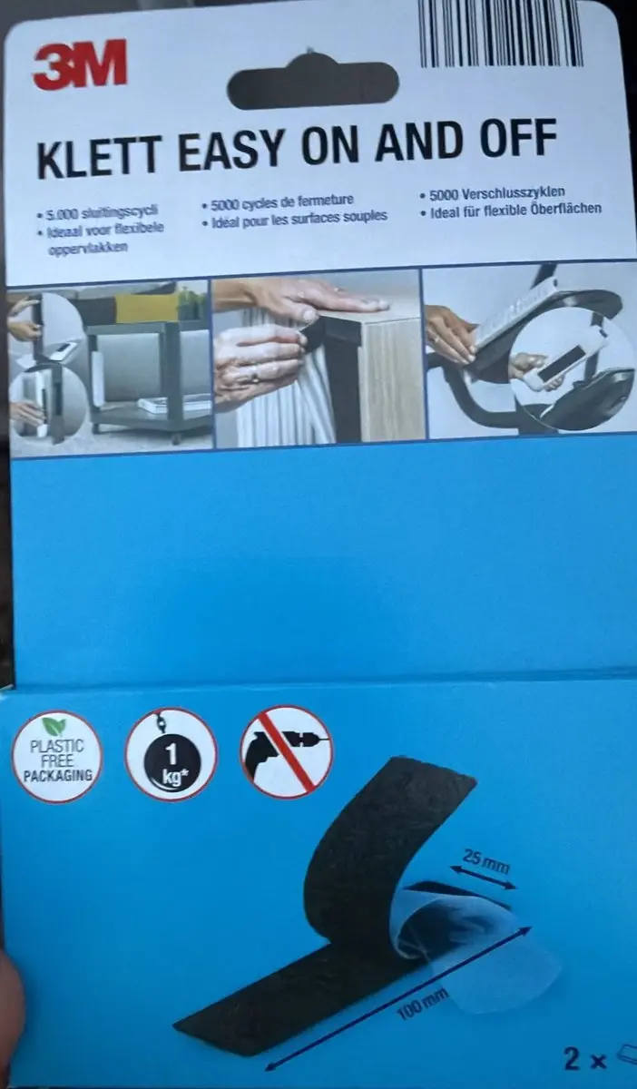 3M Klett Easy On And Off 25mm x 100mm