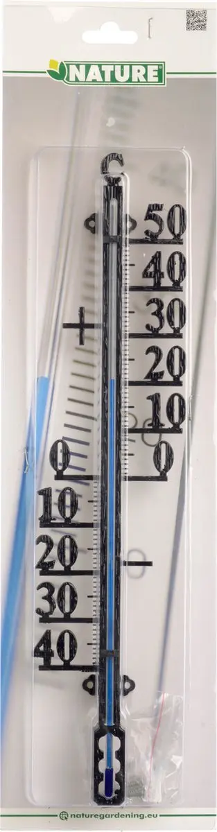Nature Profielthermometer Metaal - Zwart