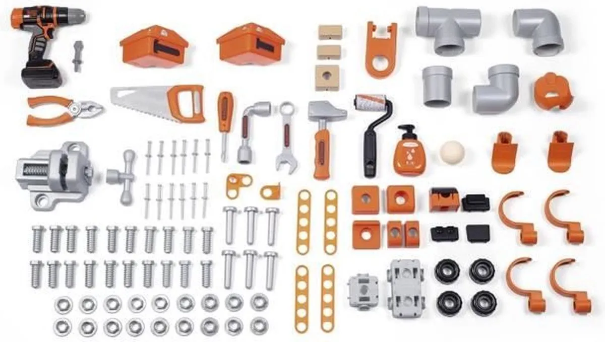 Smoby Black & Decker Mega Center Speelgoed Werkbank - 100 Delen - Multicolor