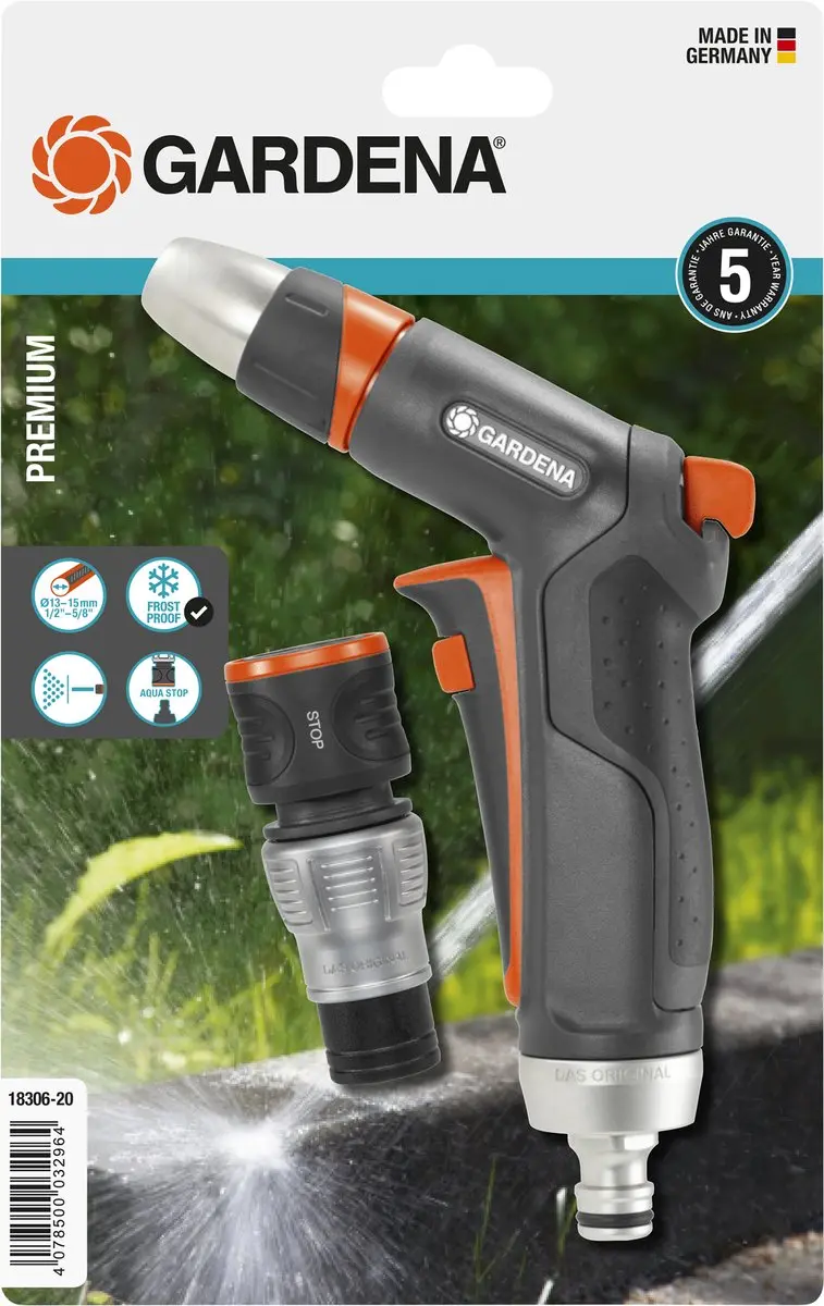 Gardena Premium Reinigingspistool Set - 4 Sproeistanden - afbeelding 6 van 6