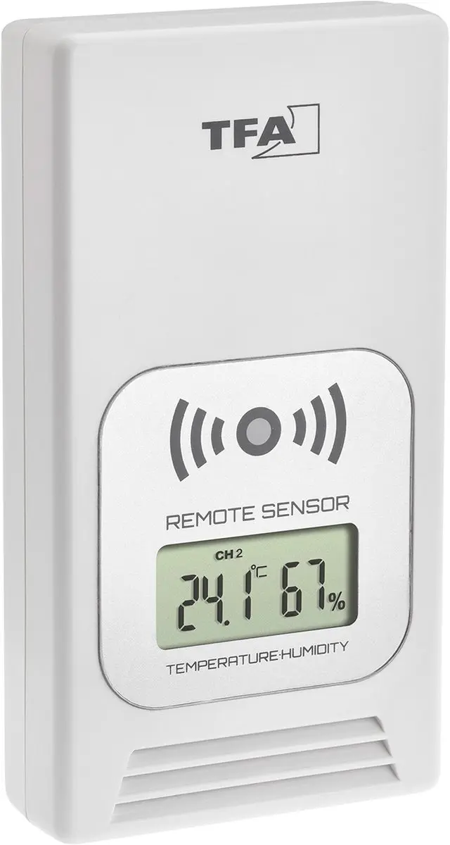TFA Dostmann 35.1153.01 Horloge met Thermo-Hygrozender - Zwart