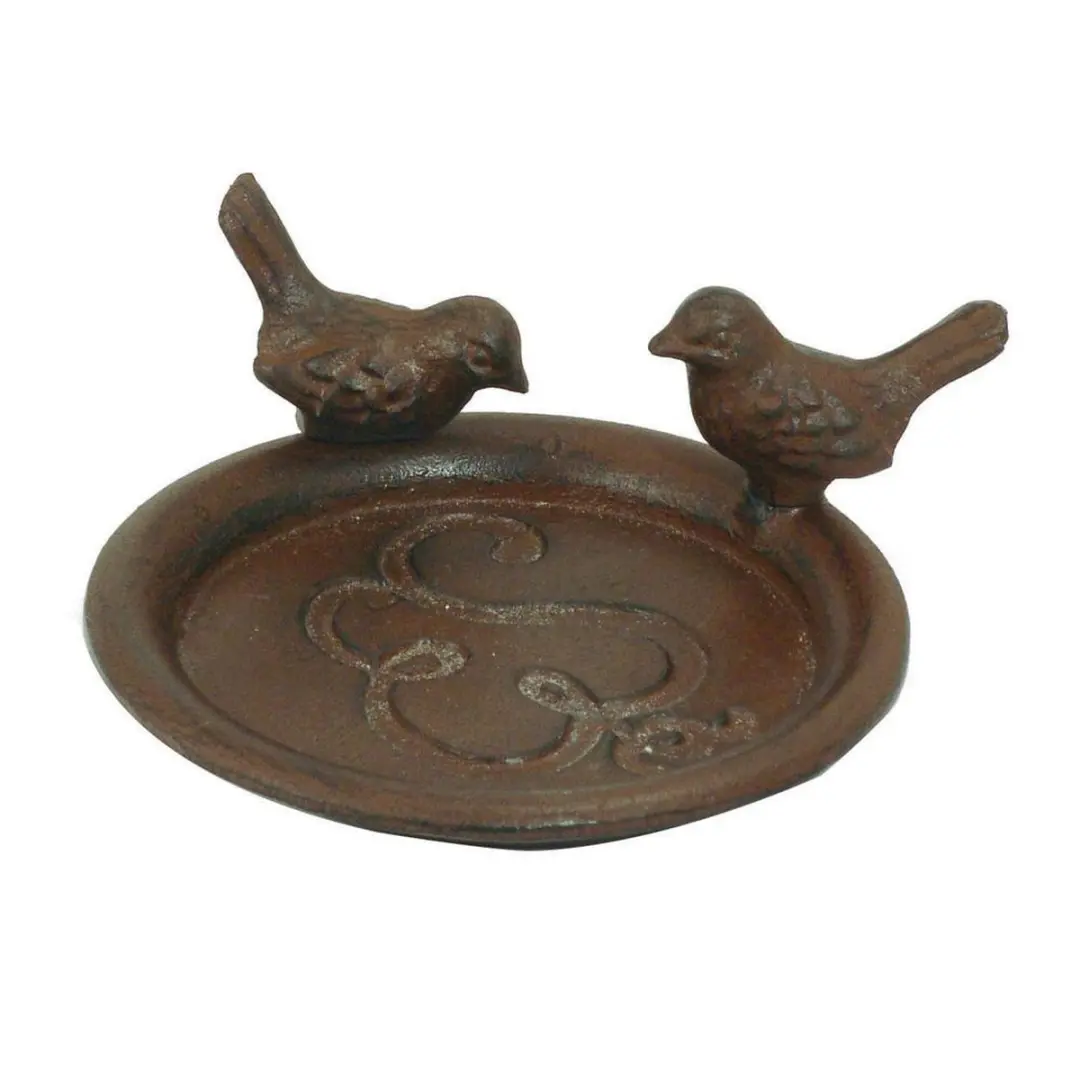 Esschert Design Bloempot Schoteltje Vogelbad Antiekbruin 23cm