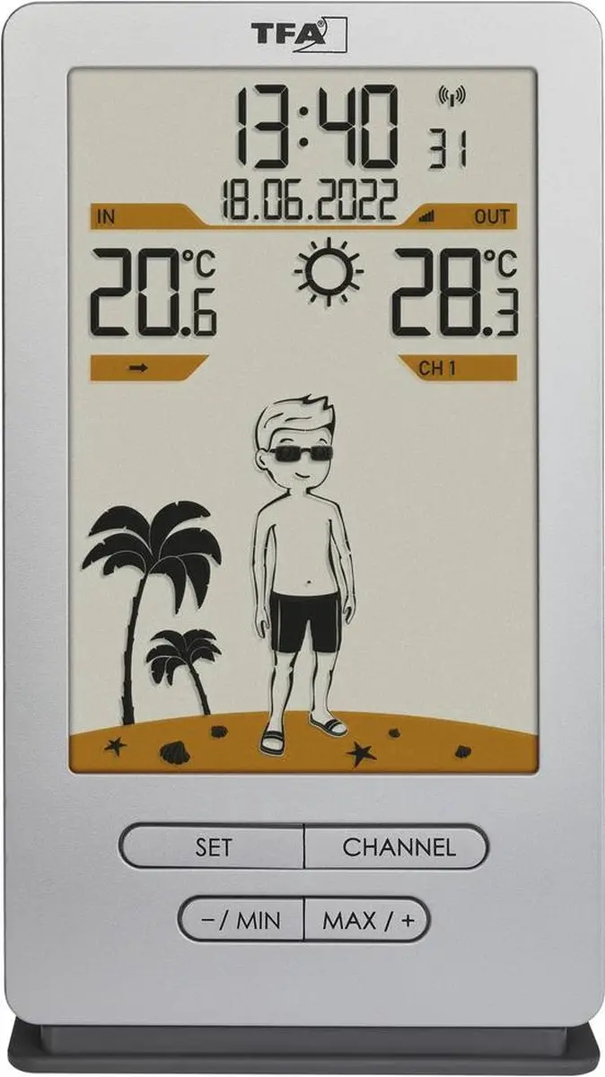 TFA Dostmann Weather Jack 35.1166.54 Draadloos Weerstation - Zilver
