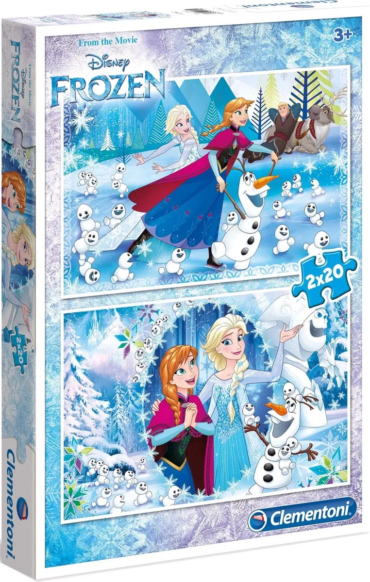 Clementoni Disney Frozen Puzzel - 2x20 Stukjes Meerkleurig