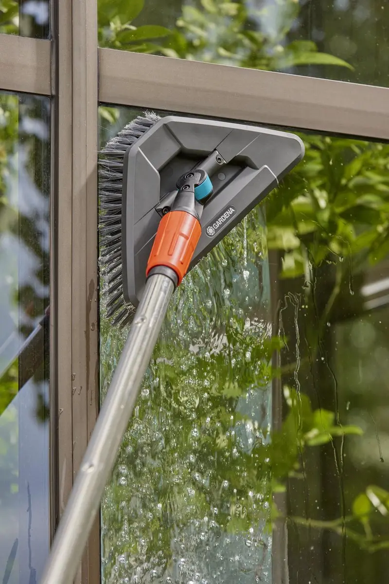 Gardena Cleansystem Steelborstel Soft Flex - Donkergrijs