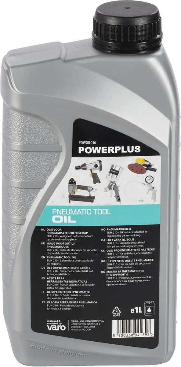 Powerplus POWOIL016 Pneumatische Olie 1L - Snoeischaren
