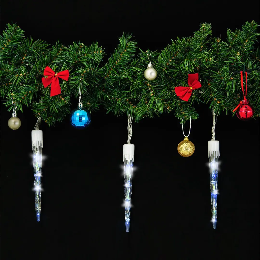 Monzana Kerstlichtketting IJspegel 6,2m - 40 LED Warm Wit