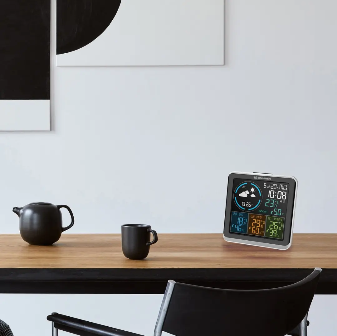 Bresser Quadro Individio Weerstation - 3 Sensoren - Zwart