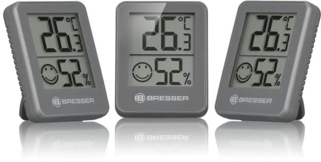 Bresser ClimaTemp Hygro Indicator Set - 6 Thermo-/Hygrometers Grijs - afbeelding 6 van 6