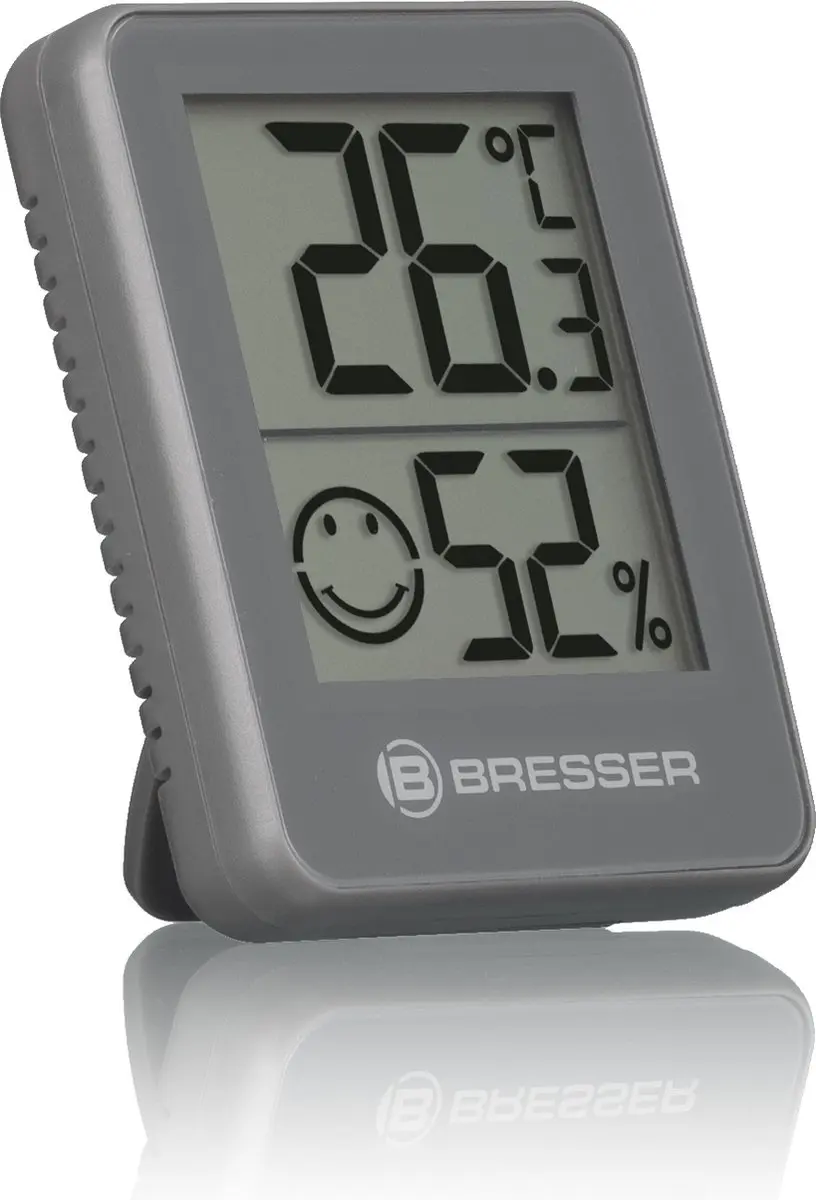 Bresser ClimaTemp Hygro Indicator Set - 6 Thermo-/Hygrometers Grijs