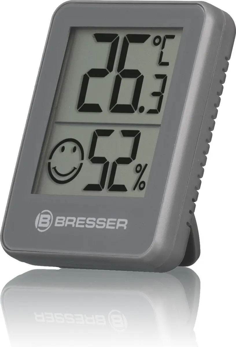 Bresser ClimaTemp Hygro Indicator Set - 6 Thermo-/Hygrometers Grijs