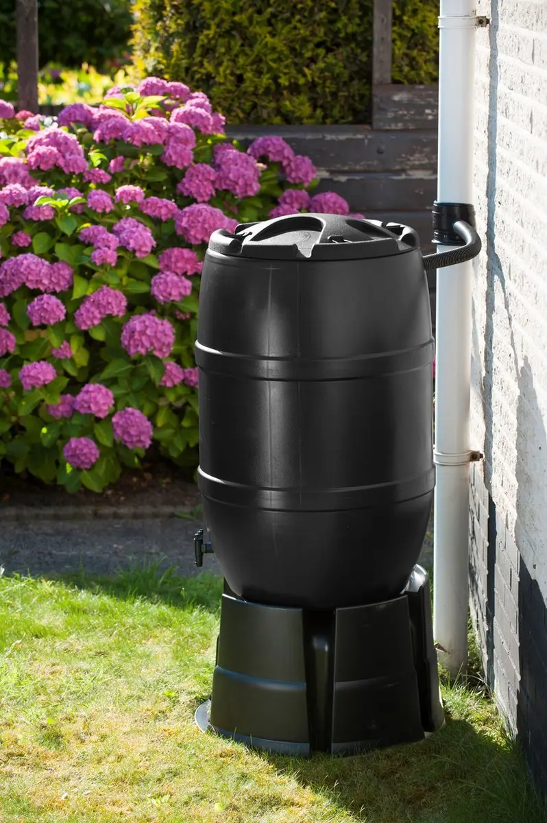 Nature Regenton 120L - H81 x Ø51cm Zwart