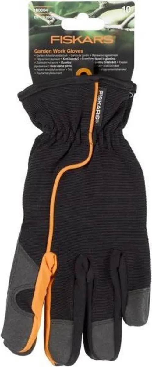 Fiskars 160004 Tuinhandschoenen - 10/XL - Zwart