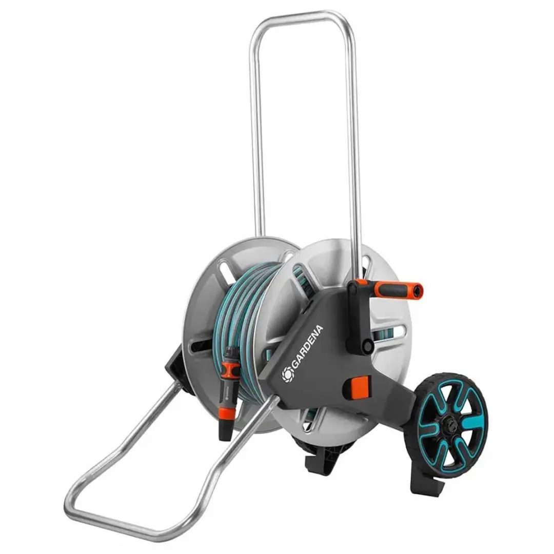 Gardena AquaRoll M Metalen Kar 25m - 15mm Slang - Zilver - afbeelding 6 van 6