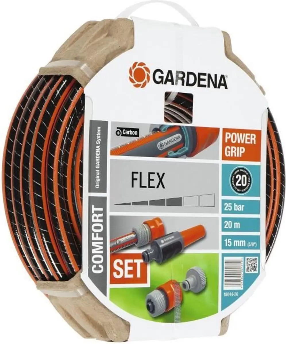 Gardena Comfort FLEX Tuinslang 15mm - 20m - met nozzle
