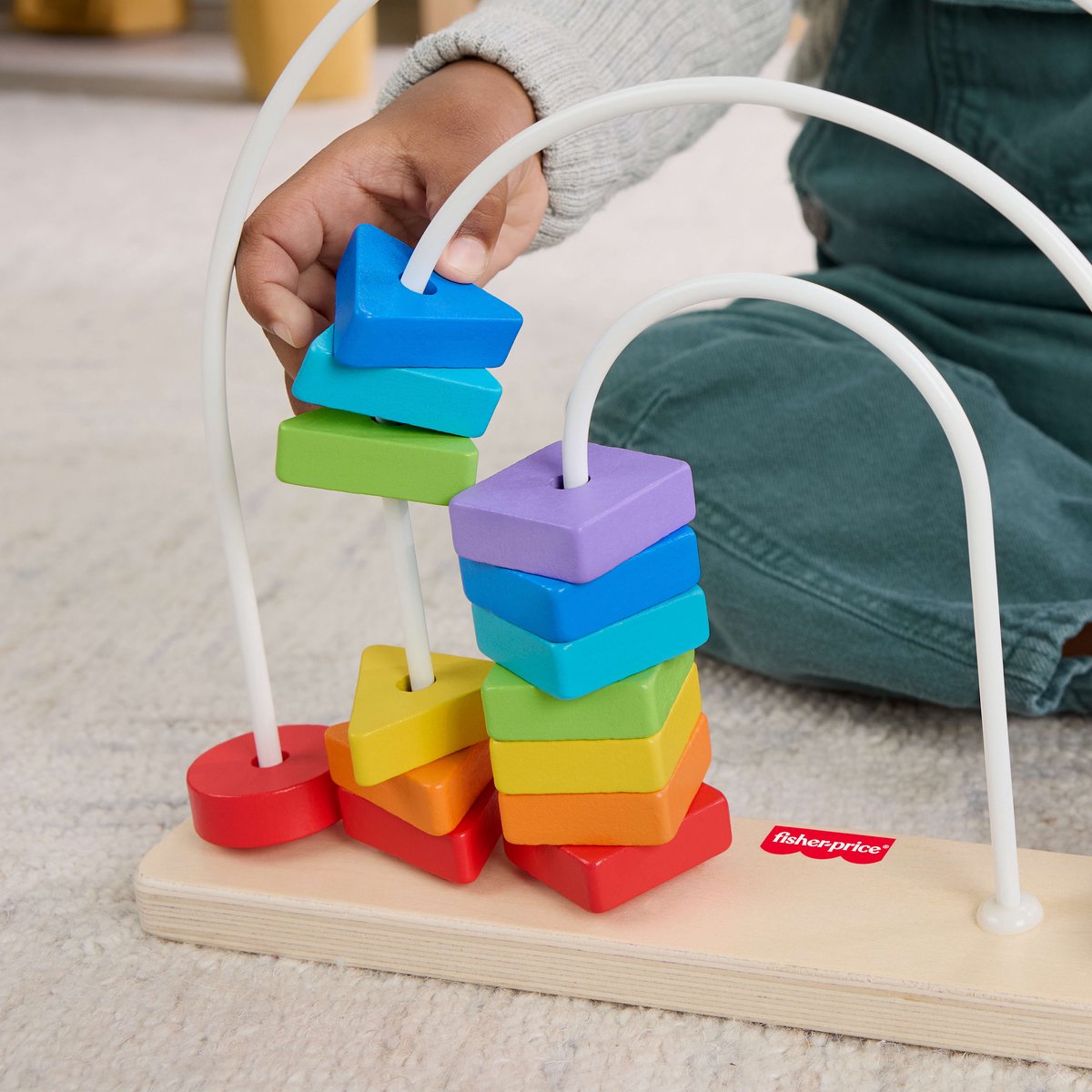 Fisher-Price Houten Regenboogkralenrek