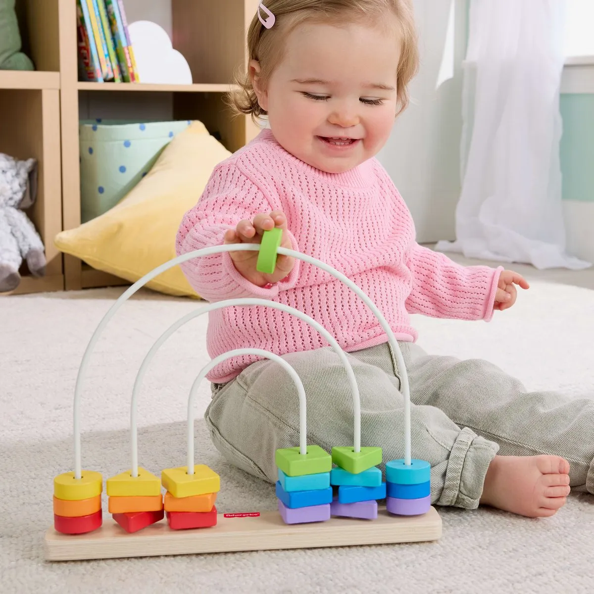 Fisher-Price Regenboogkralenrek Houten JFG15 - Meerkleurig - afbeelding 6 van 6