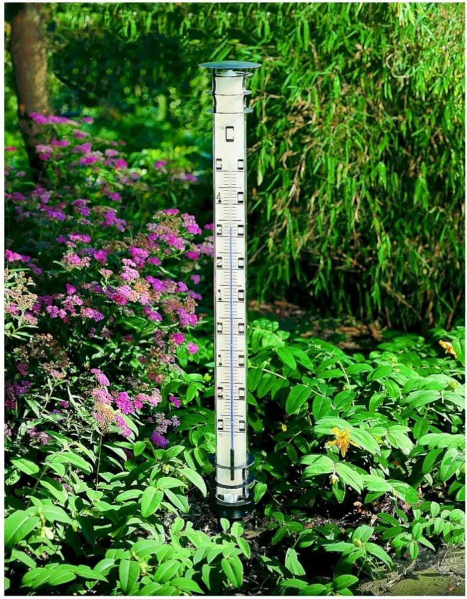 TFA Dostmann JUMBO 12.2002 Analoge Tuinthermometer - Zilver