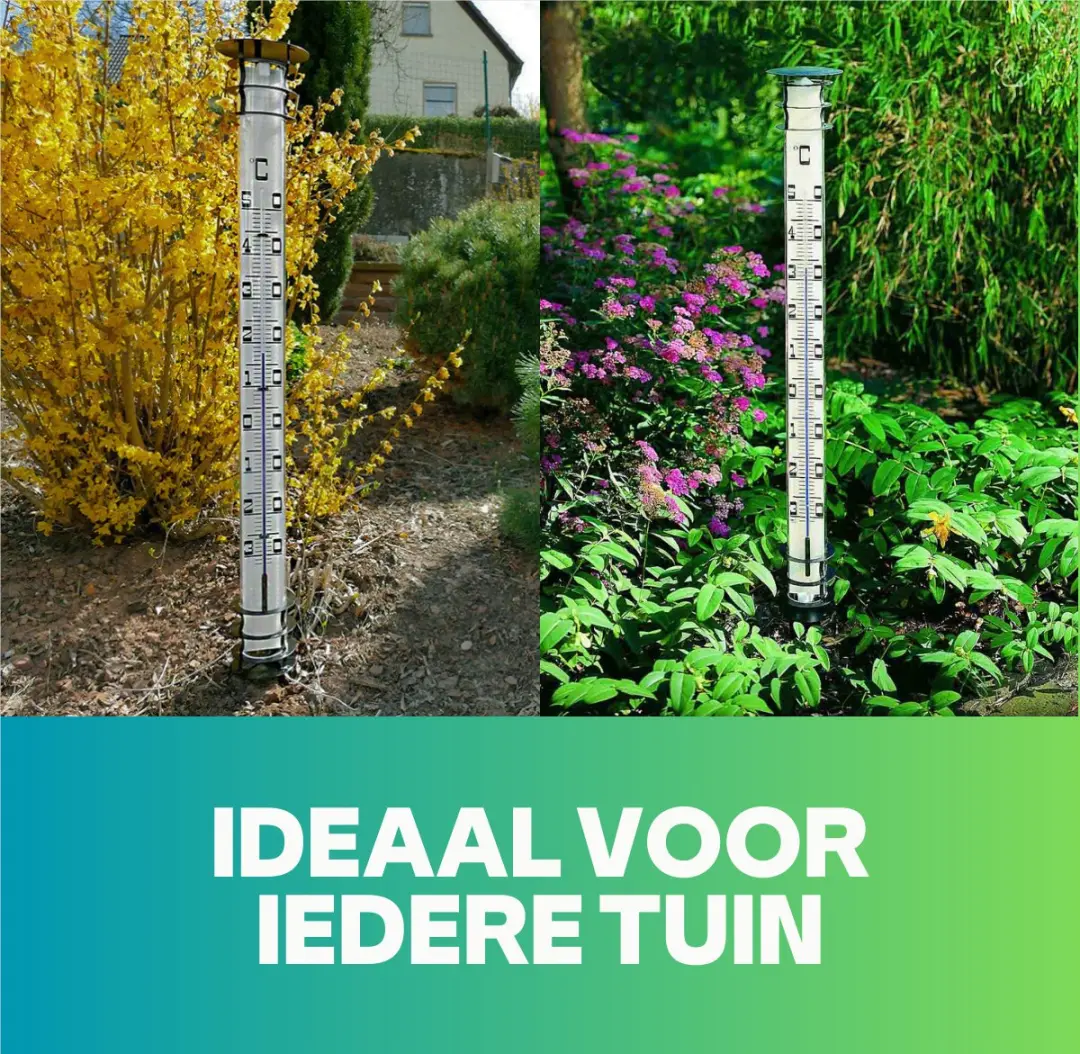 TFA Dostmann JUMBO 12.2002 Analoge Tuinthermometer - Zilver