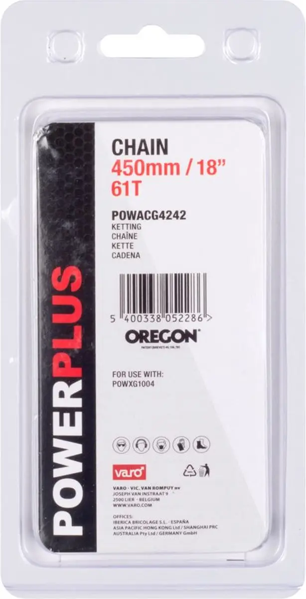 Powerplus Ketting 18" 450mm 72t