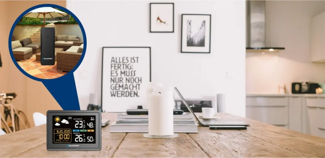 Blaupunkt WS30BK Weerstation - Hygrometer/Luchtdruk - Zwart