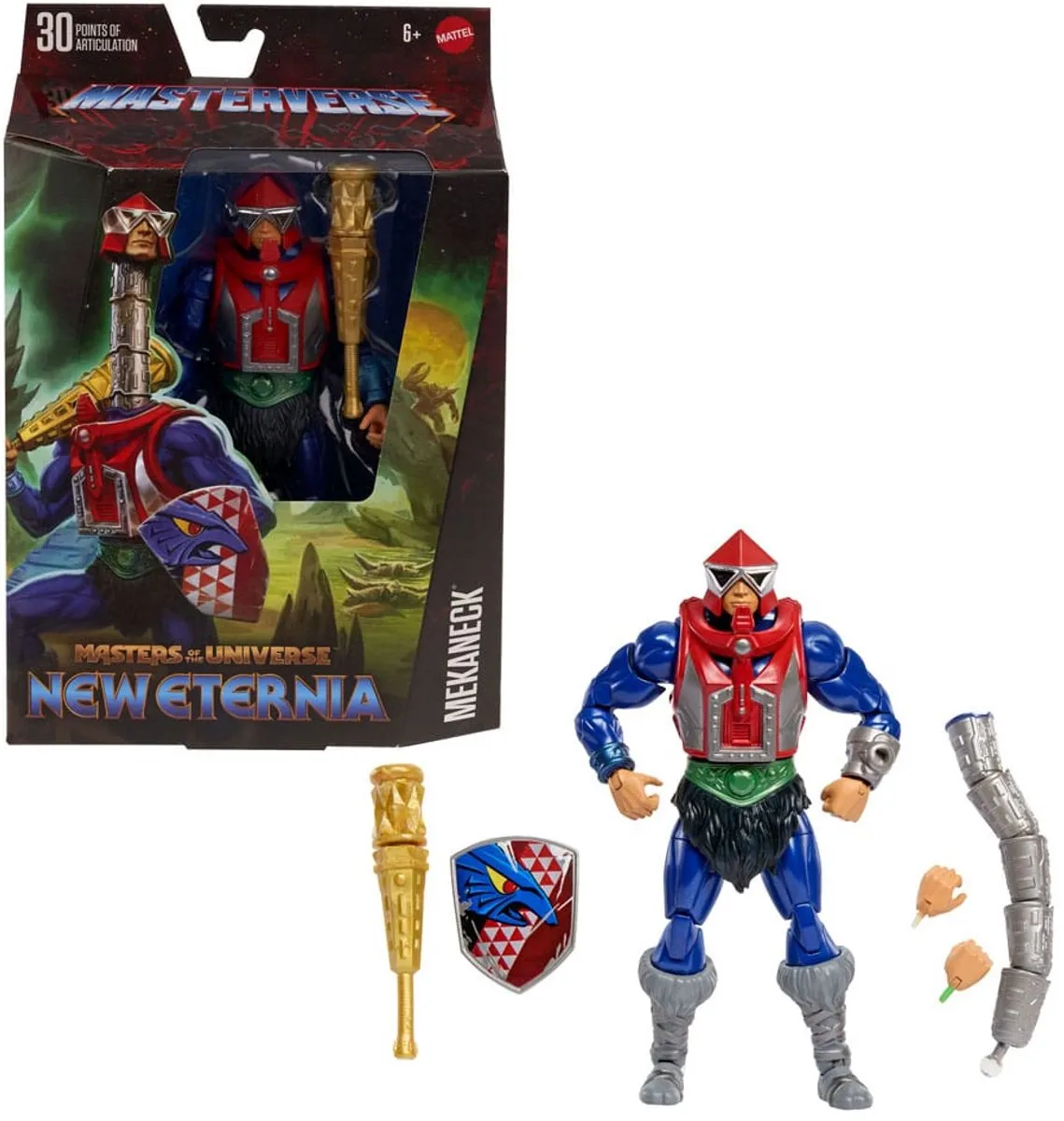 Mattel Masters of the Universe Mekaneck Actiefiguur - 18cm - Multi - afbeelding 6 van 6