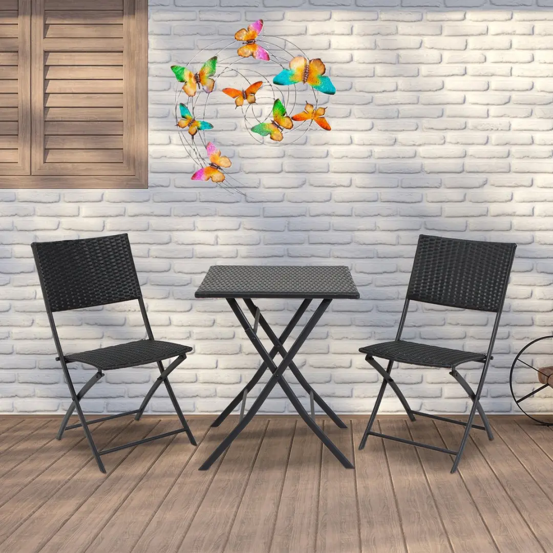 Anna's Collection Vlinders Wanddecoratie 65x51cm Metaal
