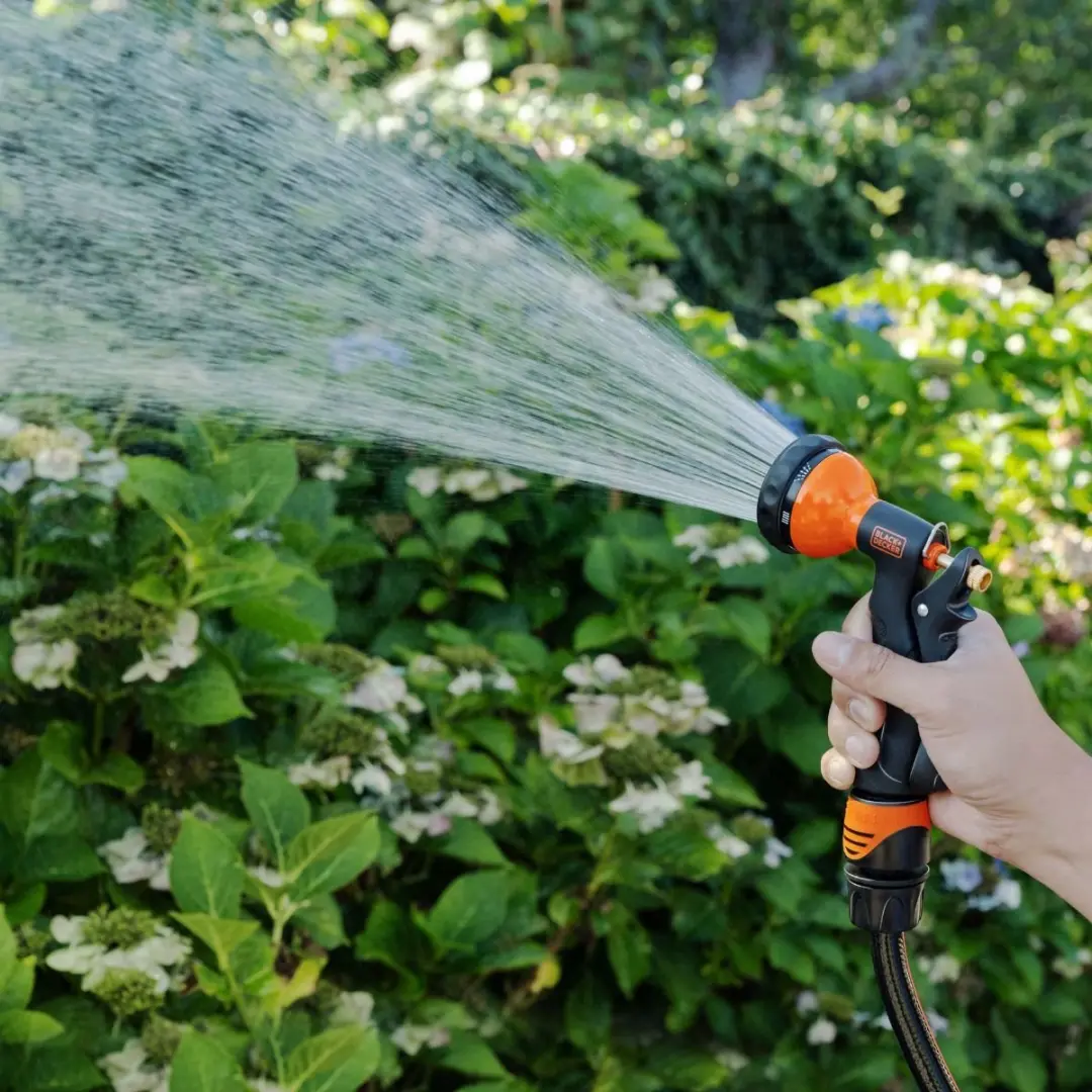 BLACK+DECKER Sproeikop 3-koppeling 7 standen - Metaal - Zwart/Oranje - afbeelding 6 van 6