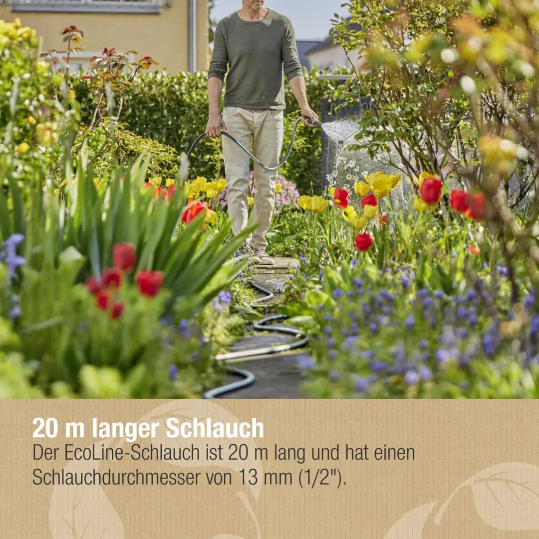 Gardena Tuinslang 20m - 1/2 inch - Zwart