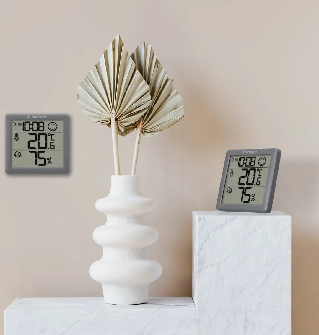 Bresser Thermo-Hygrometer Set 2 - Grijs