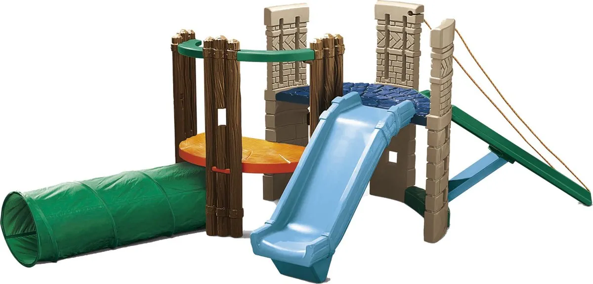 Little Tikes Klimrek met Glijbaan en Speeltunnel 402K00060 - Bruin