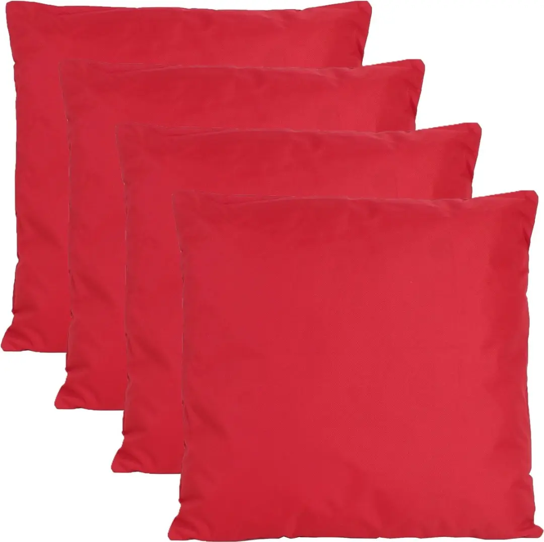 Anna's Collection Buiten Zitkussens Rood 4x