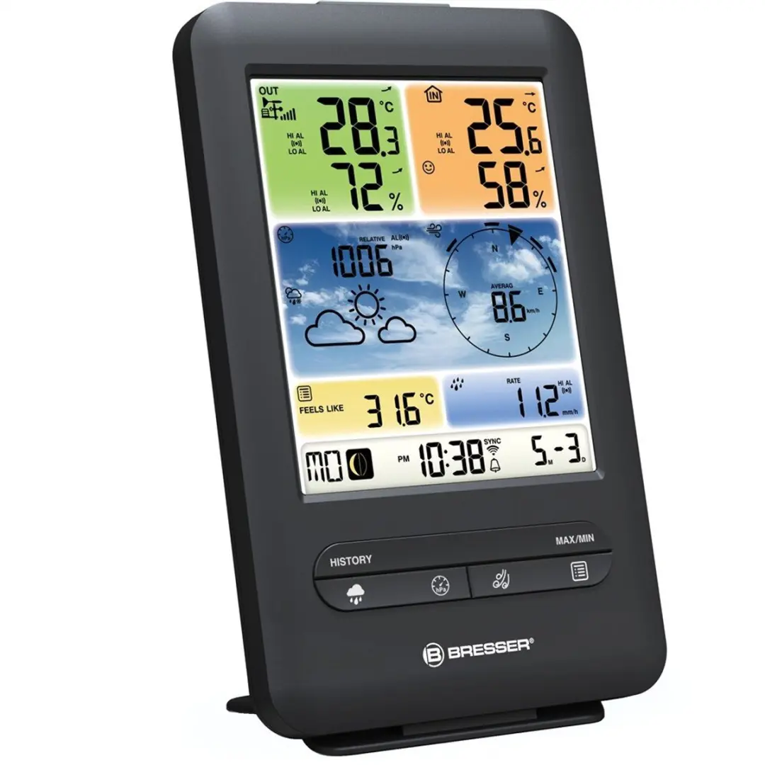 Bresser Pro WIFI 5-in-1 Weerstation - Zwart
