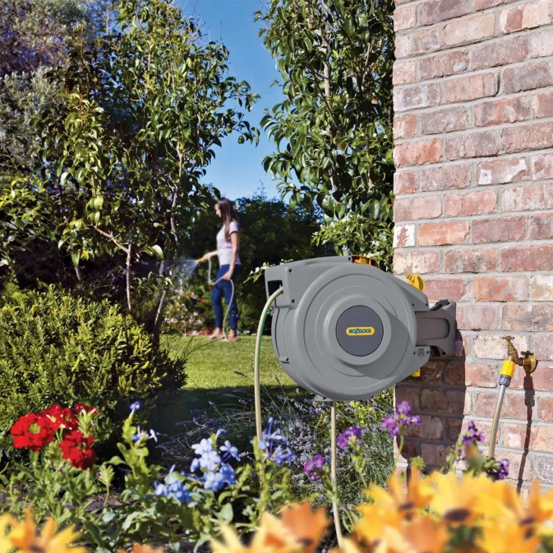 Hozelock Auto Reel 25m Muurhaspel - Grijs