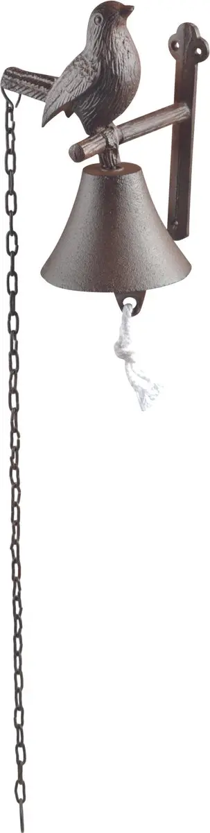 Esschert Design Vogel Deurbel met Trekketting