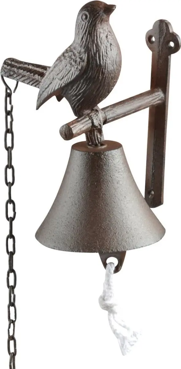 Esschert Design Vogel Deurbel met Trekketting